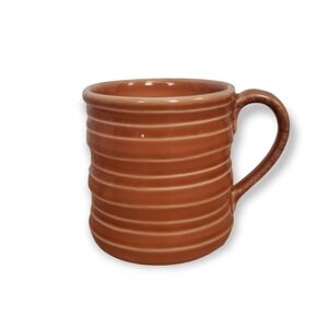 Vintage Starbucks 2005 Beehive Ribbed Glazed Mug in Honey Brown Color